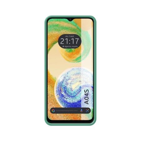 Funda Silicona Líquida Ultra Suave para Samsung Galaxy A04s color Verde