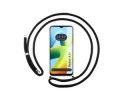Funda Colgante Transparente para Xiaomi Redmi A1 Plus con Cordon Negro