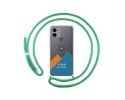 Personaliza tu Funda Colgante Transparente para Xiaomi Redmi A1 Plus con Cordon Verde Agua Dibujo Personalizada