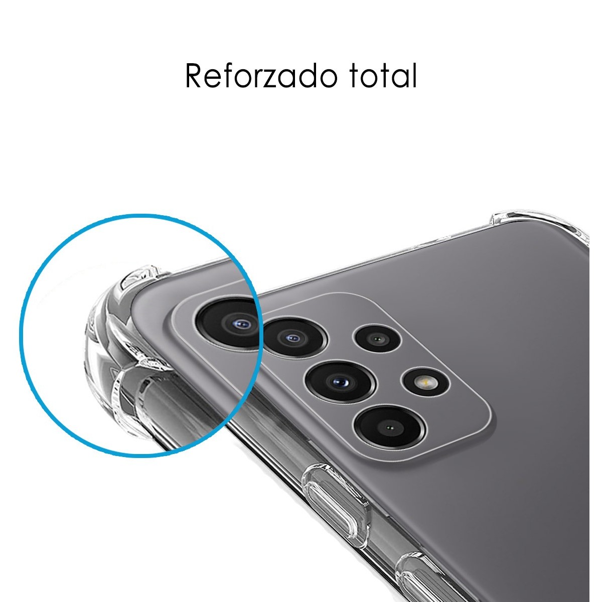 Funda Silicona Antigolpes Transparente para Samsung Galaxy A23 5G