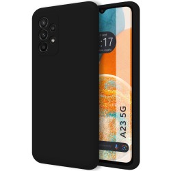 Funda Silicona Líquida Ultra Suave para Samsung Galaxy A23 5G color Negra