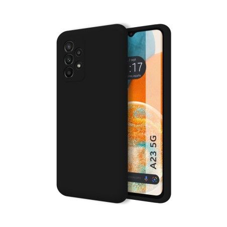 Funda Silicona Líquida Ultra Suave para Samsung Galaxy A23 5G color Negra