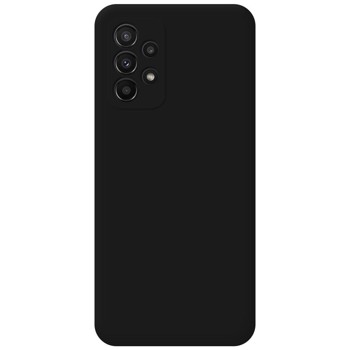 Funda Silicona Líquida Ultra Suave para Samsung Galaxy A23 5G color Negra
