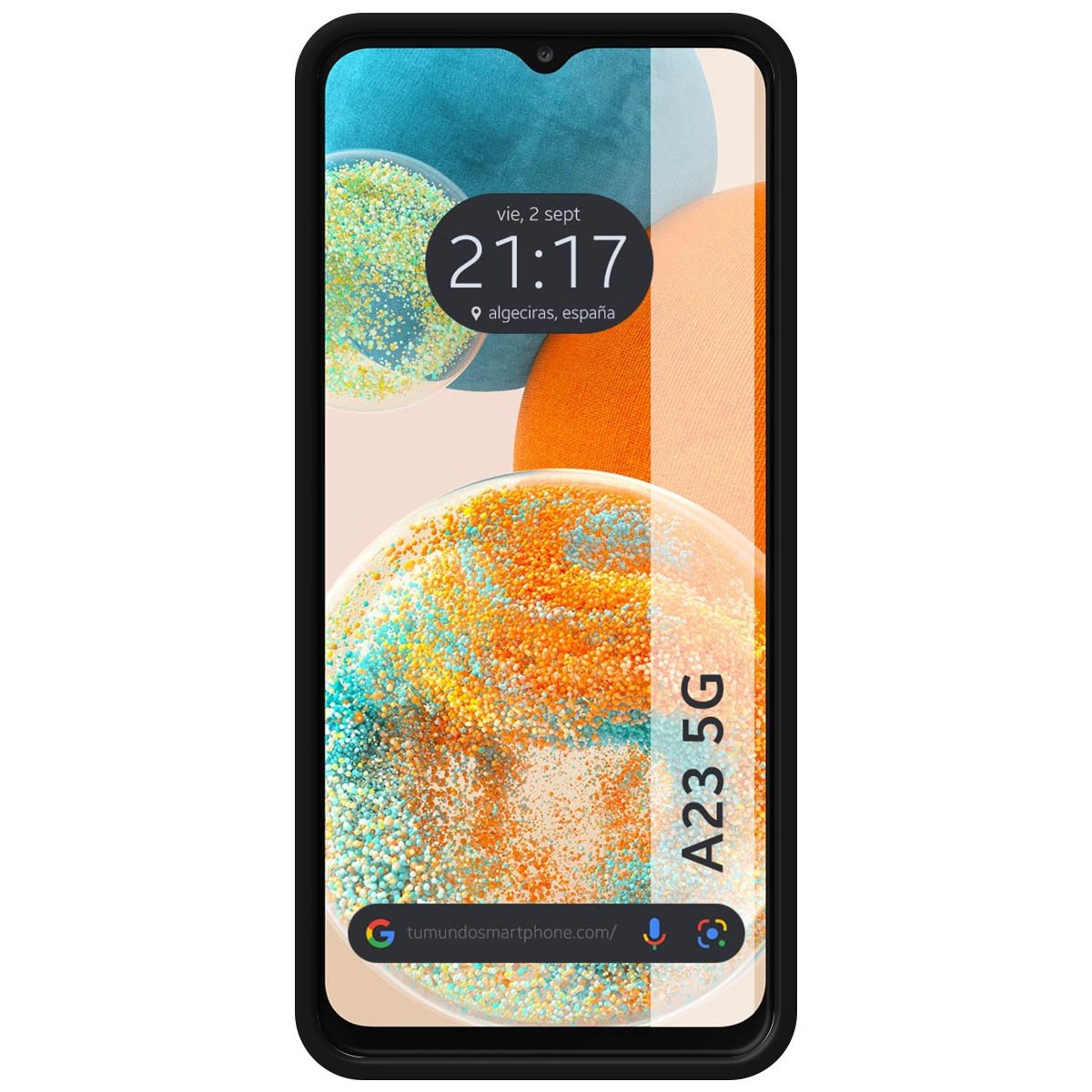 Funda Silicona Líquida Ultra Suave para Samsung Galaxy A23 5G color Negra