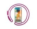 Funda Colgante Transparente para Samsung Galaxy A23 5G con Cordon Rosa Fucsia