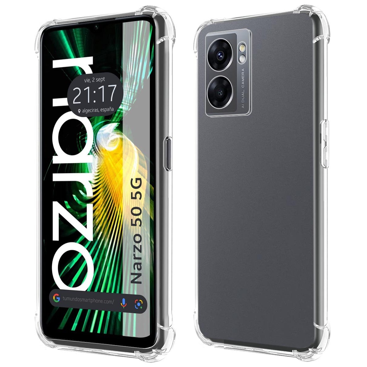 Funda Silicona Antigolpes Transparente para Realme Narzo 50 5G