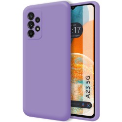 Funda Silicona Líquida Ultra Suave para Samsung Galaxy A23 5G color Morada