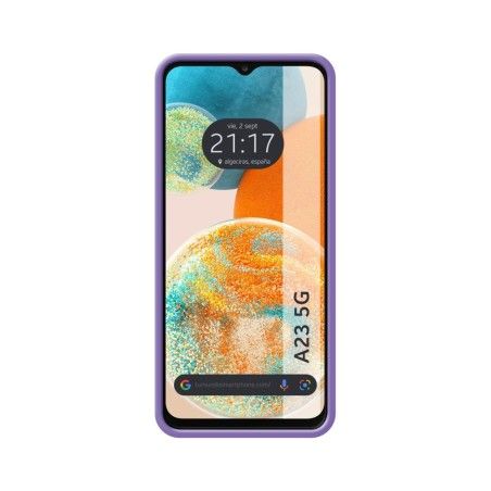 Funda Silicona Líquida Ultra Suave para Samsung Galaxy A23 5G color Morada