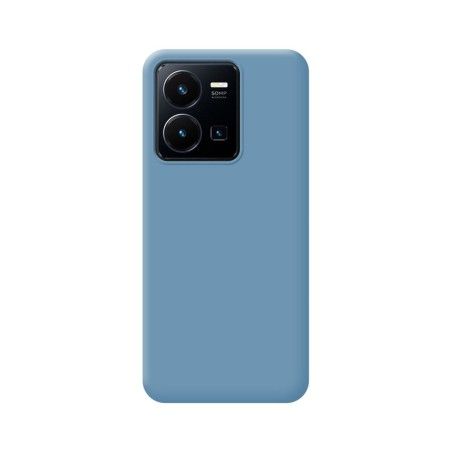 Funda Silicona Líquida Ultra Suave para Vivo Y35 / Y22s color Azul