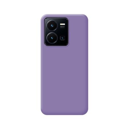 Funda Silicona Líquida Ultra Suave para Vivo Y35 / Y22s color Morada
