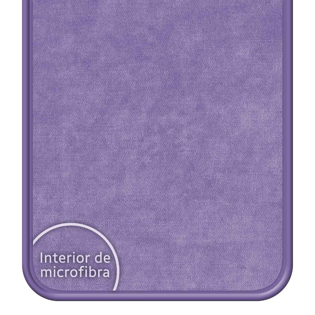 Funda Silicona Líquida Ultra Suave para Vivo Y35 / Y22s color Morada