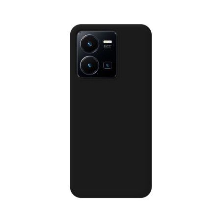 Funda Silicona Líquida Ultra Suave para Vivo Y35 / Y22s color Negra