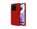 Funda Silicona Líquida Ultra Suave para Vivo Y35 / Y22s color Roja
