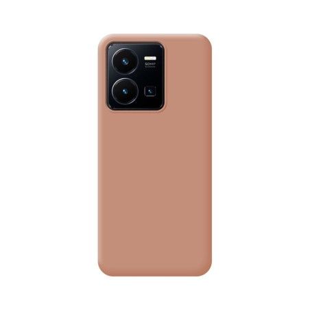 Funda Silicona Líquida Ultra Suave para Vivo Y35 / Y22s color Rosa