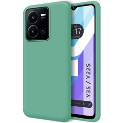 Funda Silicona Líquida Ultra Suave para Vivo Y35 / Y22s color Verde