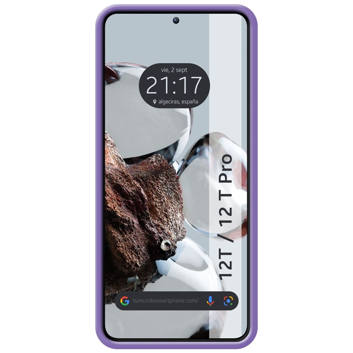 Funda Silicona Líquida Ultra Suave para Xiaomi 12T / 12T Pro 5G color Morada