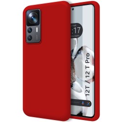 Funda Silicona Líquida Ultra Suave para Xiaomi 12T / 12T Pro 5G color Roja