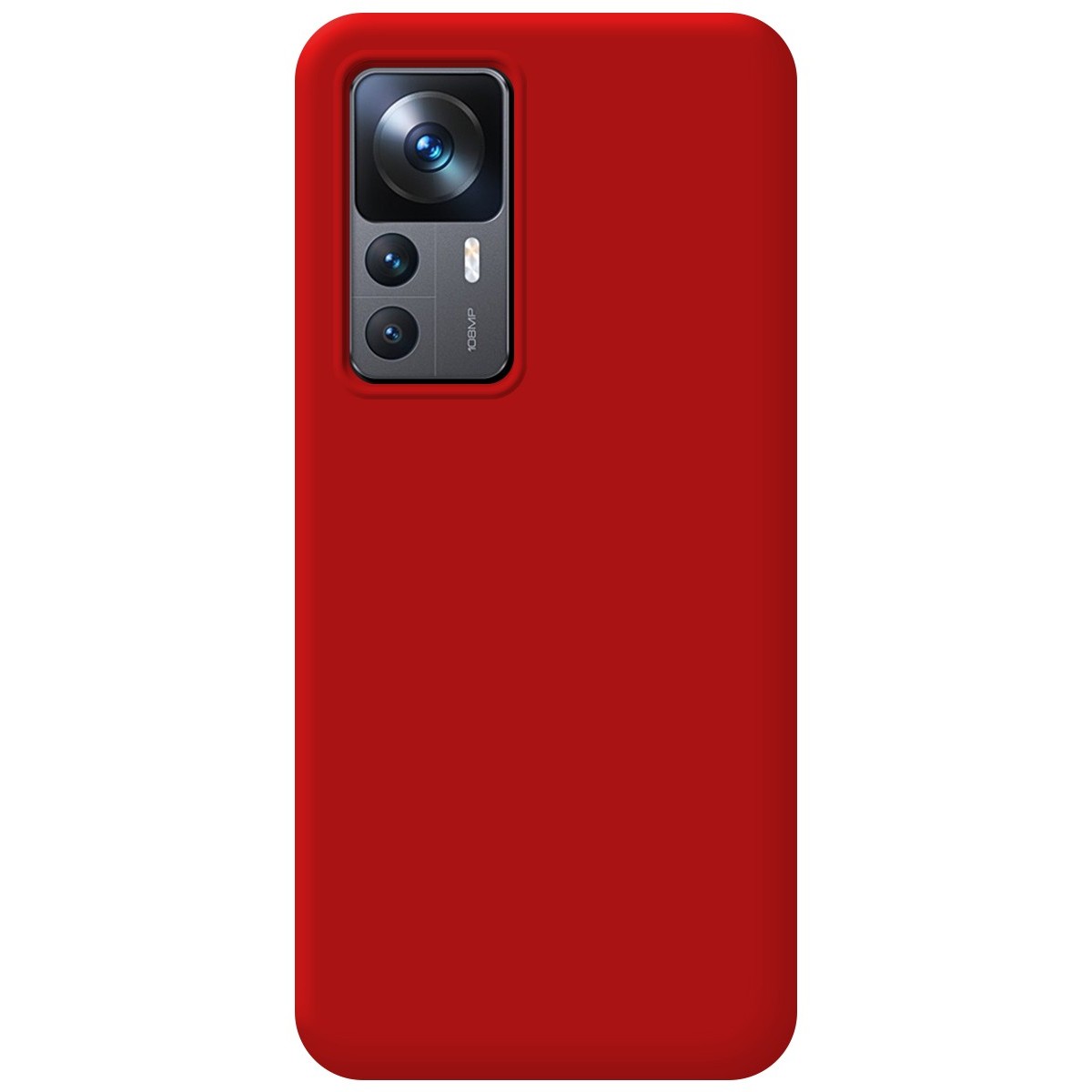 Funda Silicona Líquida Ultra Suave para Xiaomi 12T / 12T Pro 5G color Roja