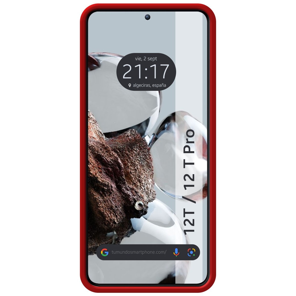 Funda Silicona Líquida Ultra Suave para Xiaomi 12T / 12T Pro 5G color Roja