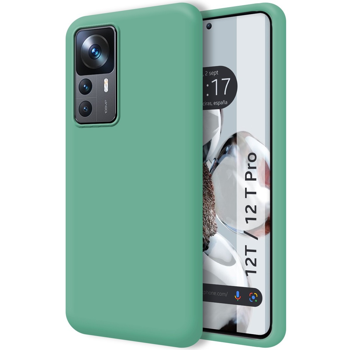 Funda Silicona Líquida Ultra Suave para Xiaomi 12T / 12T Pro 5G color Verde