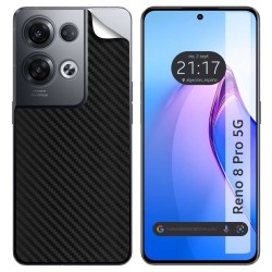 Pegatina Vinilo Autoadhesiva Textura Carbono para Oppo Reno 8 Pro 5G