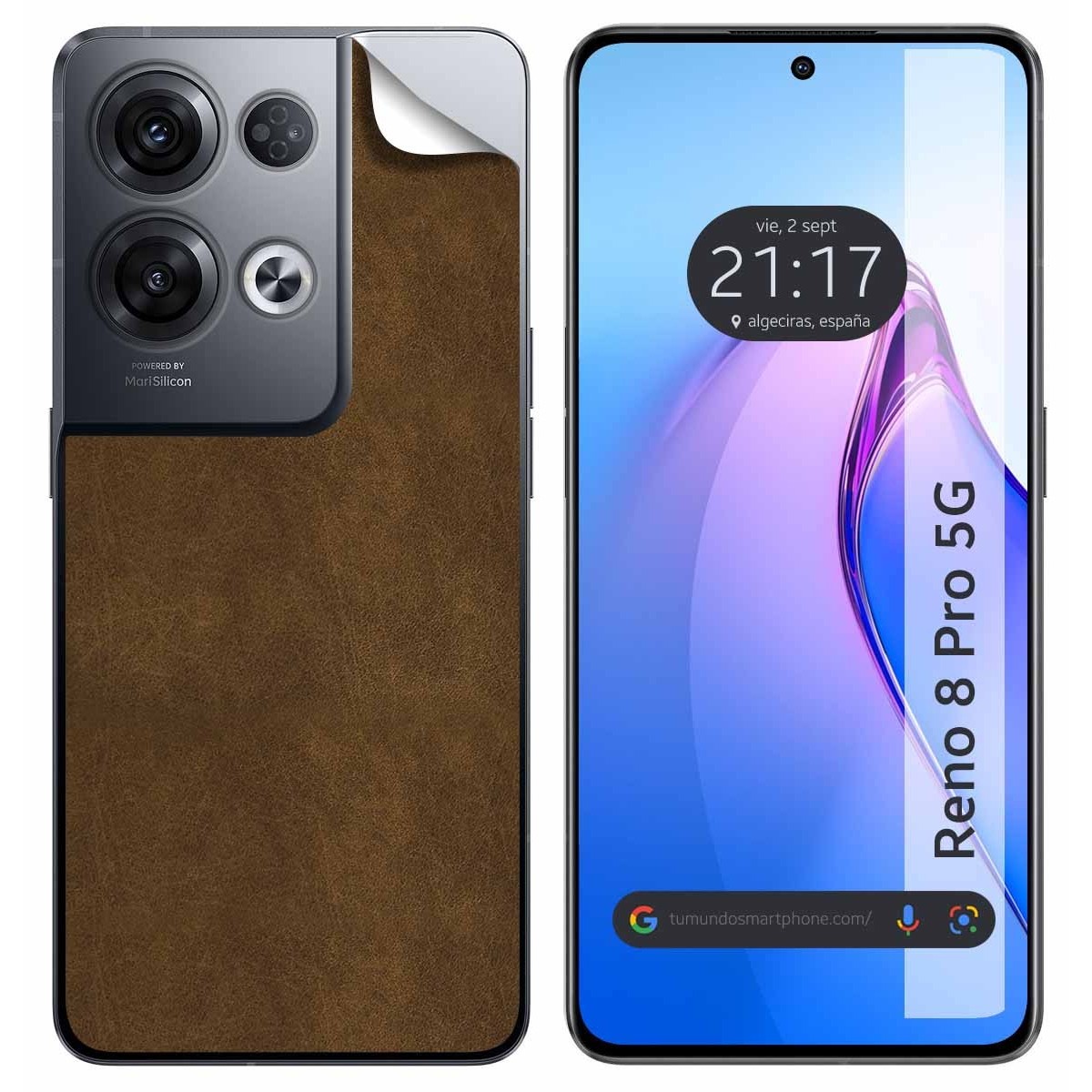 Pegatina Vinilo Autoadhesiva Textura Piel para Oppo Reno 8 Pro 5G