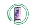 Funda Colgante Transparente para Oppo A77 5G con Cordon Verde Agua