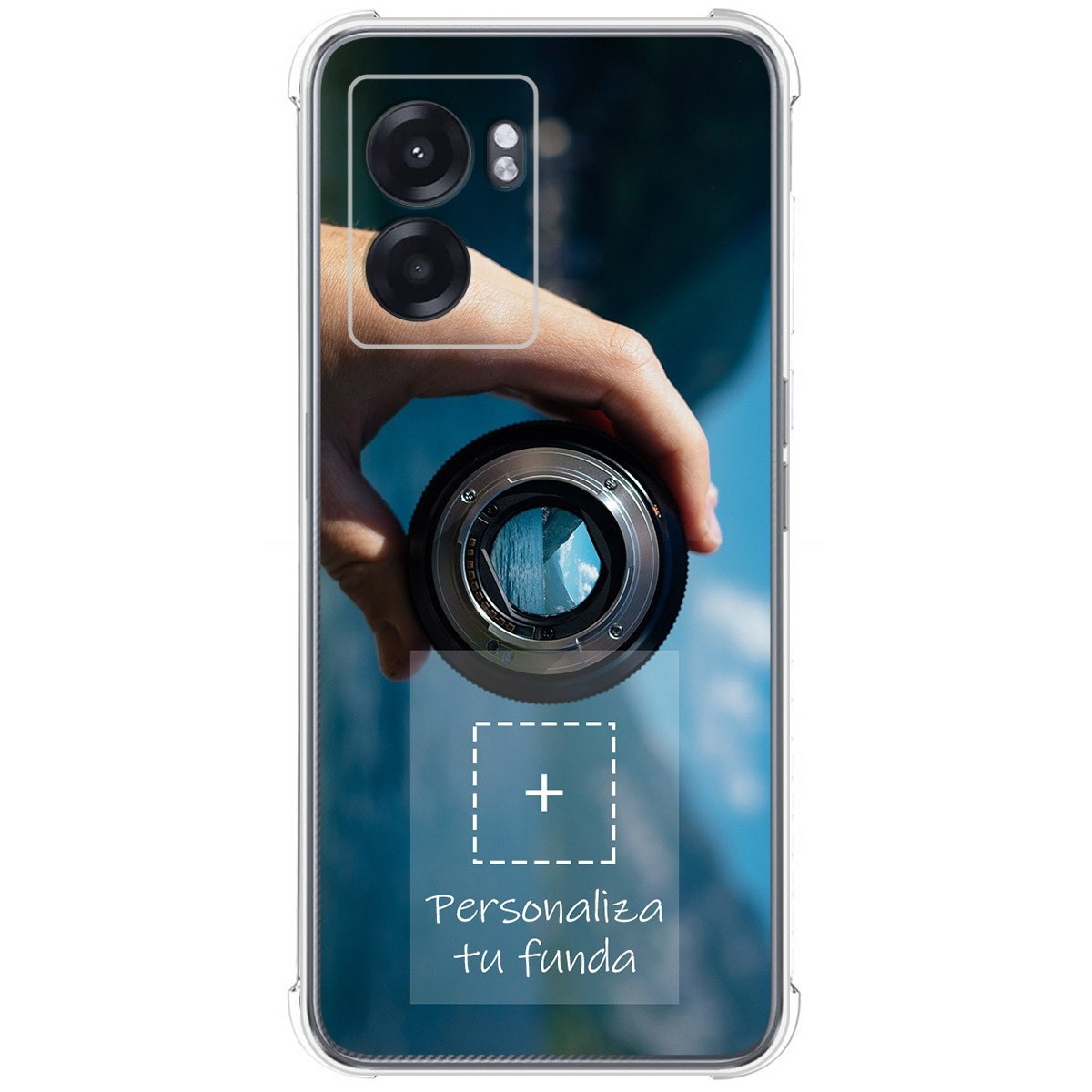 Personaliza tu Funda Silicona AntiGolpes Transparente con tu Fotografía para Realme Narzo 50 5G Dibujo Personalizada