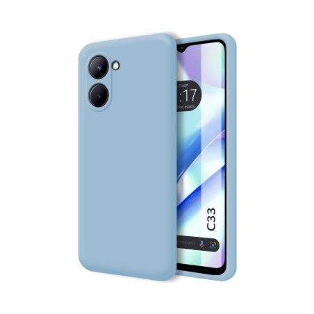 Funda Silicona Líquida Ultra Suave para Realme C33 color Azul