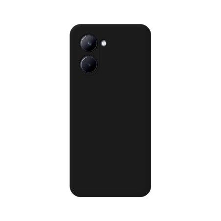 Funda Silicona Líquida Ultra Suave para Realme C33 color Negra
