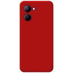 Funda Silicona Líquida Ultra Suave para Realme C33 color Roja 2