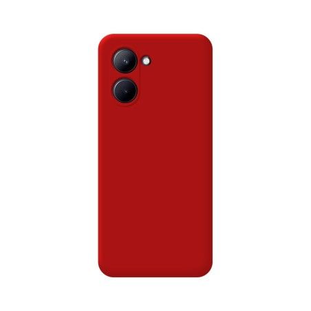 Funda Silicona Líquida Ultra Suave para Realme C33 color Roja
