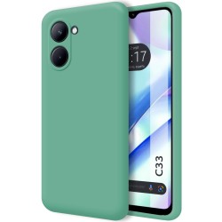 Funda Silicona Líquida Ultra Suave para Realme C33 color Verde