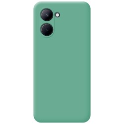 Funda Silicona Líquida Ultra Suave para Realme C33 color Verde 2