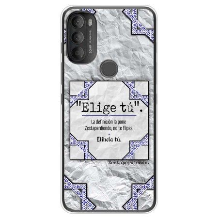 Funda Silicona diseño ZestaPerdiendo diseño Elige tu palabra