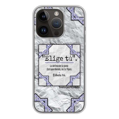 Funda Silicona diseño ZestaPerdiendo diseño Elige tu palabra