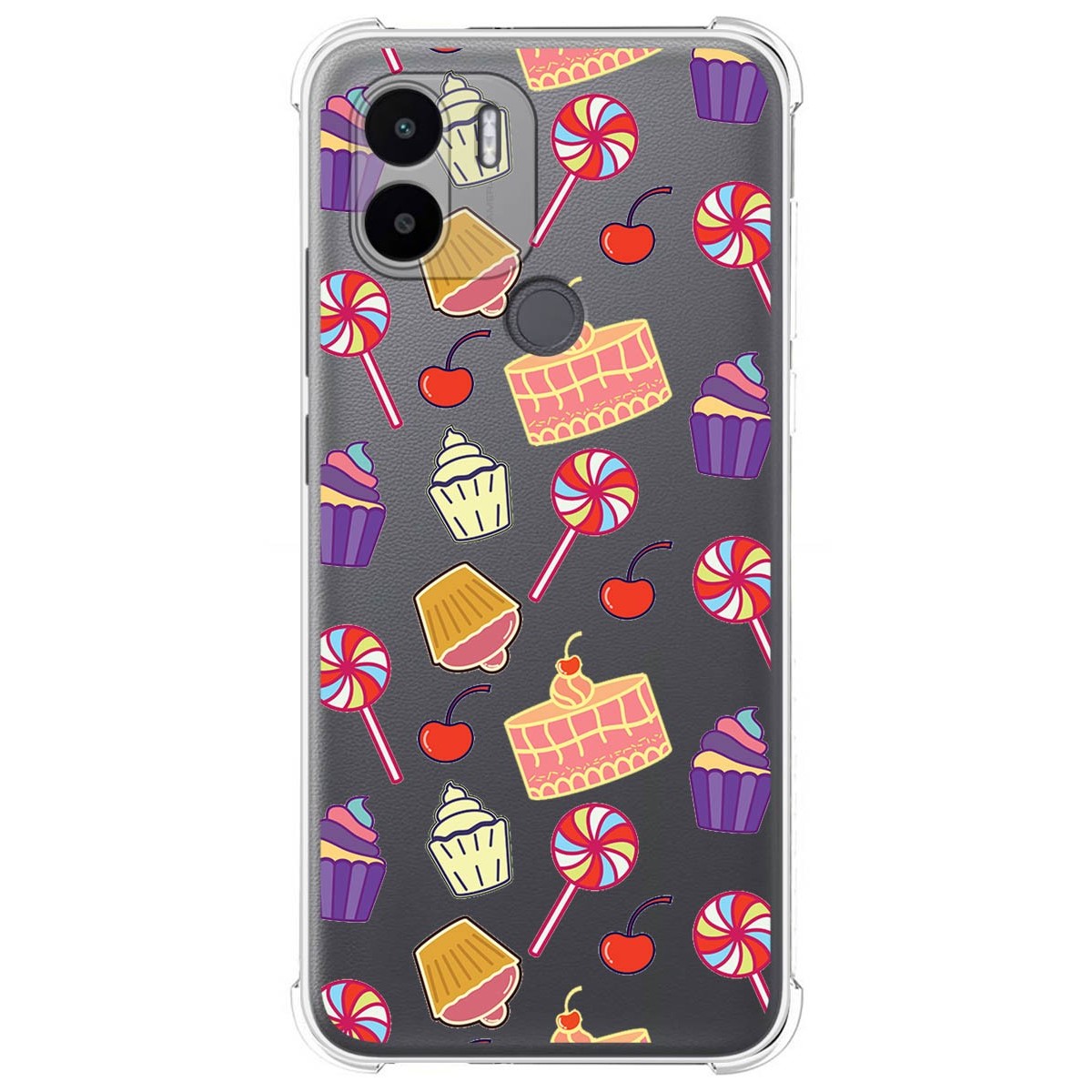 Funda Silicona Antigolpes para Xiaomi Redmi A1 Plus diseño Dulces 01 Dibujos