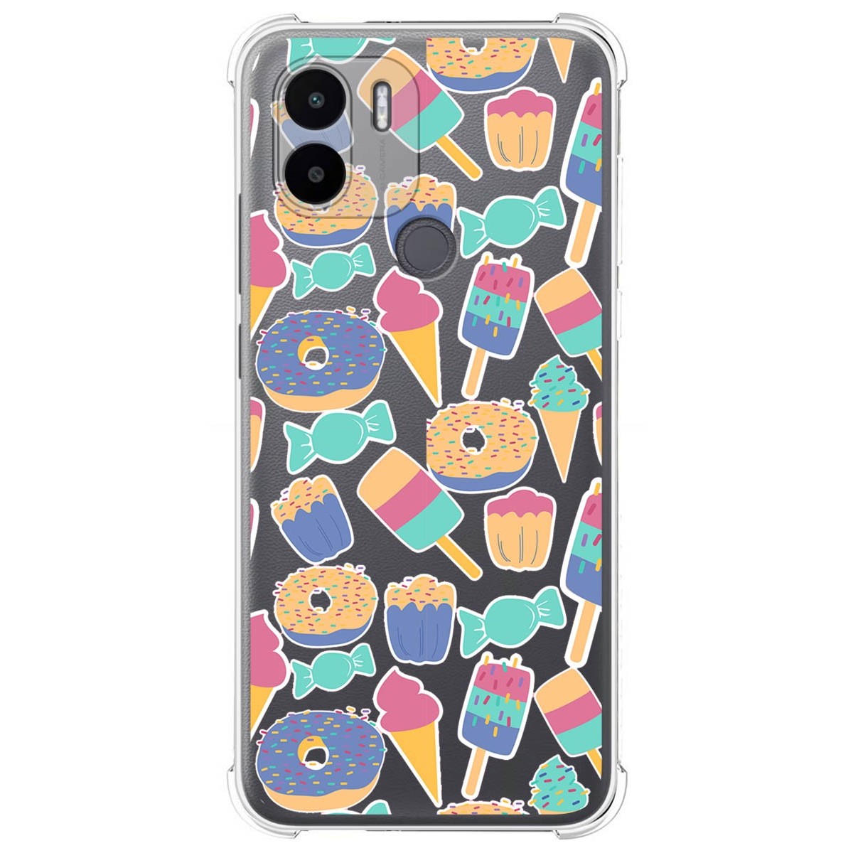 Funda Silicona Antigolpes para Xiaomi Redmi A1 Plus diseño Dulces 02 Dibujos