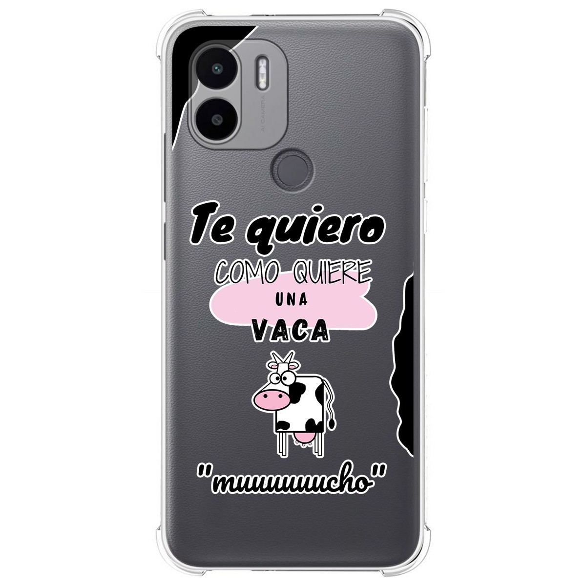 Funda Silicona Antigolpes para Xiaomi Redmi A1 Plus diseño Vaca Dibujos