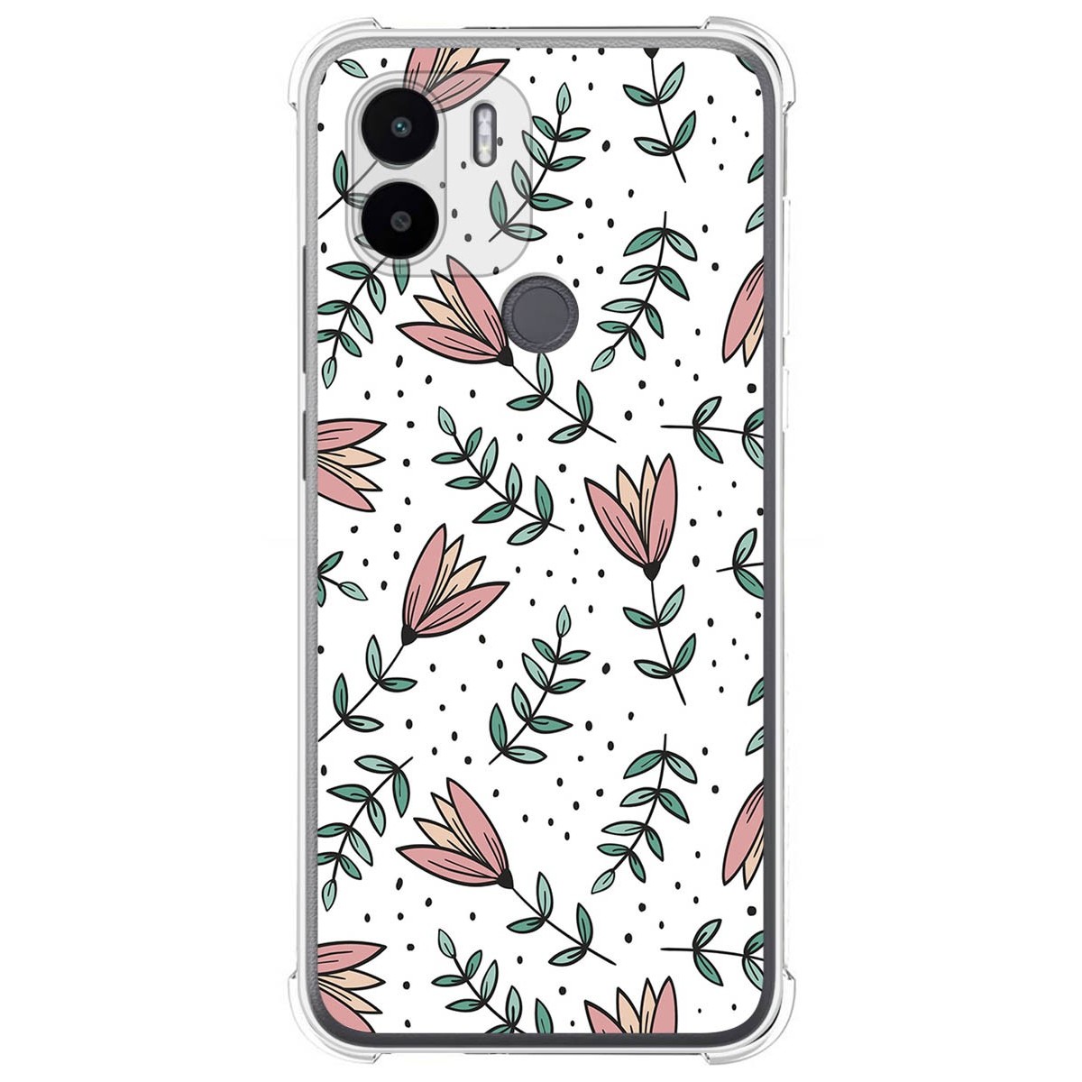 Funda Silicona Antigolpes para Xiaomi Redmi A1 Plus diseño Flores 01 Dibujos