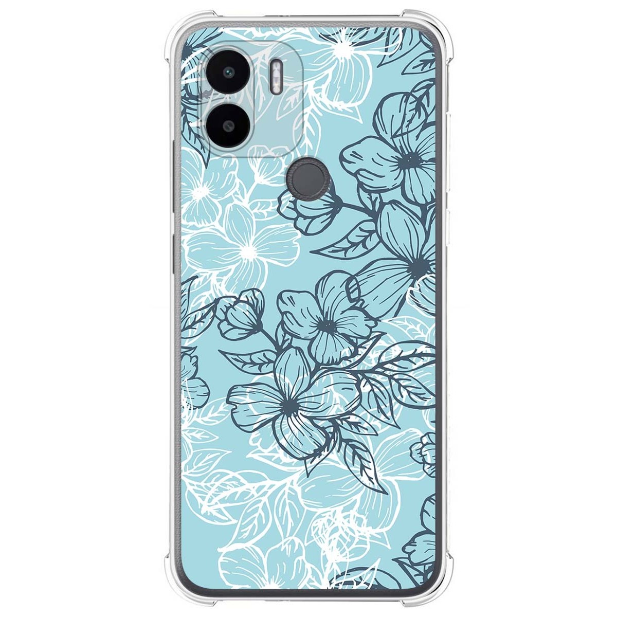 Funda Silicona Antigolpes para Xiaomi Redmi A1 Plus diseño Flores 03 Dibujos