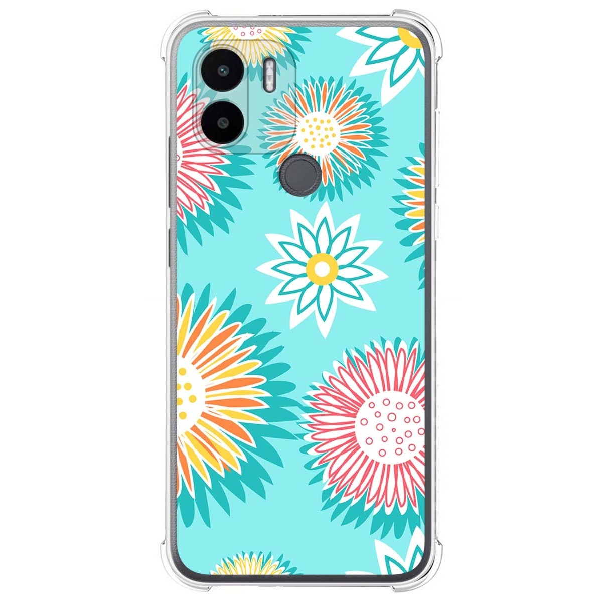 Funda Silicona Antigolpes para Xiaomi Redmi A1 Plus diseño Flores 05 Dibujos