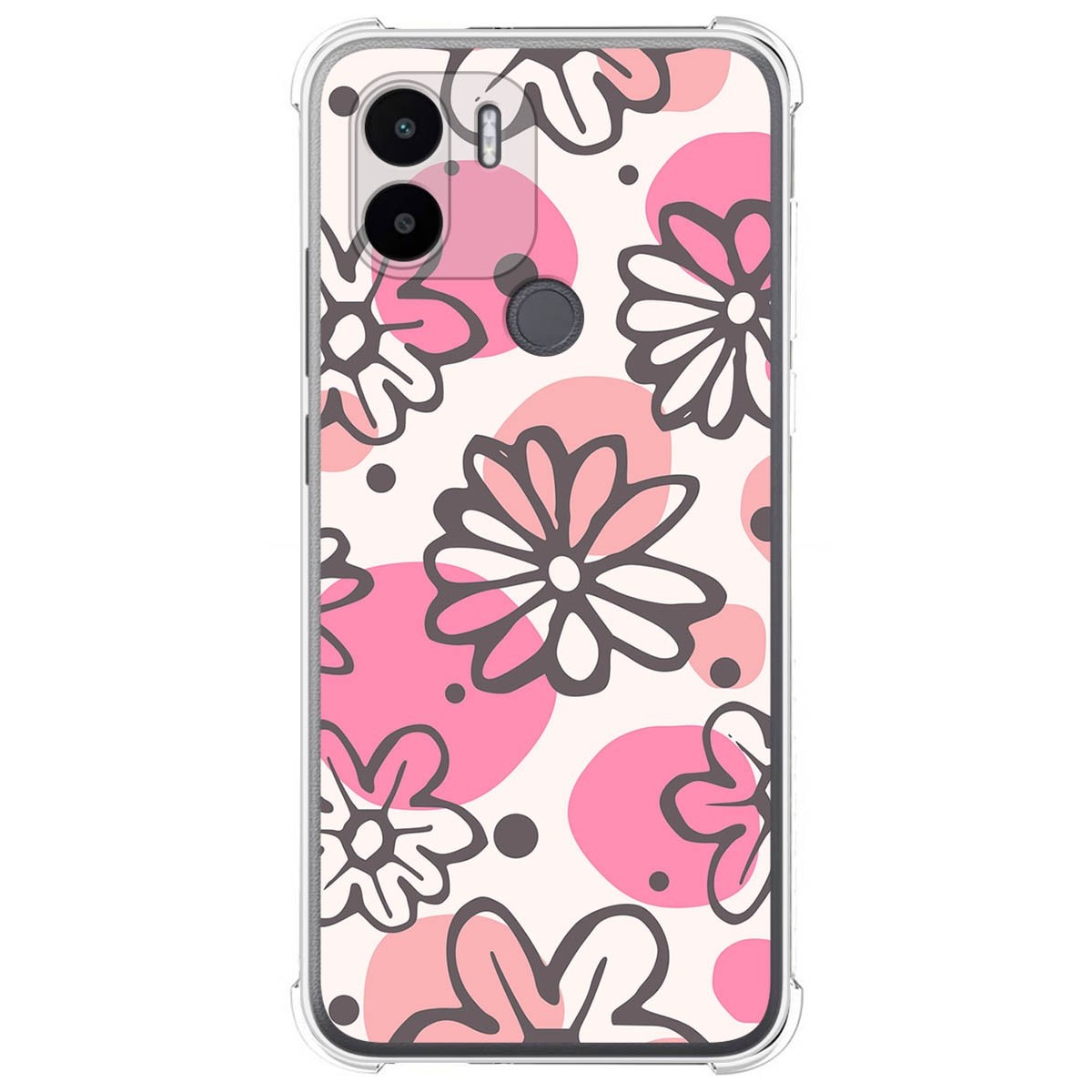 Funda Silicona Antigolpes para Xiaomi Redmi A1 Plus diseño Flores 09 Dibujos