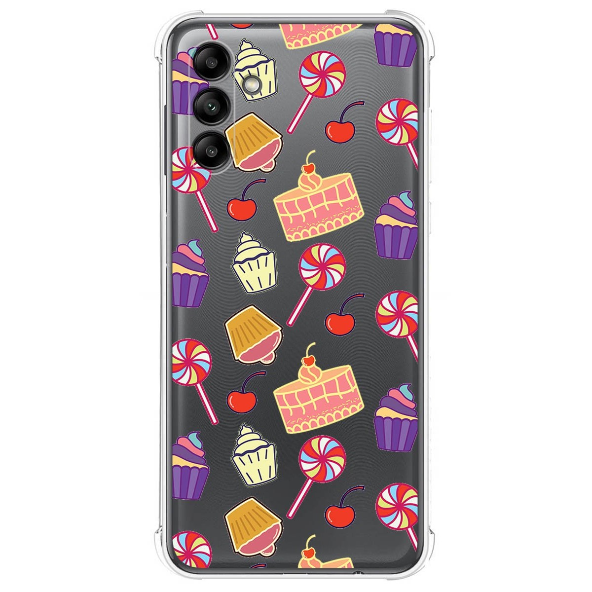 Funda Silicona Antigolpes para Samsung Galaxy A04s diseño Dulces 01 Dibujos
