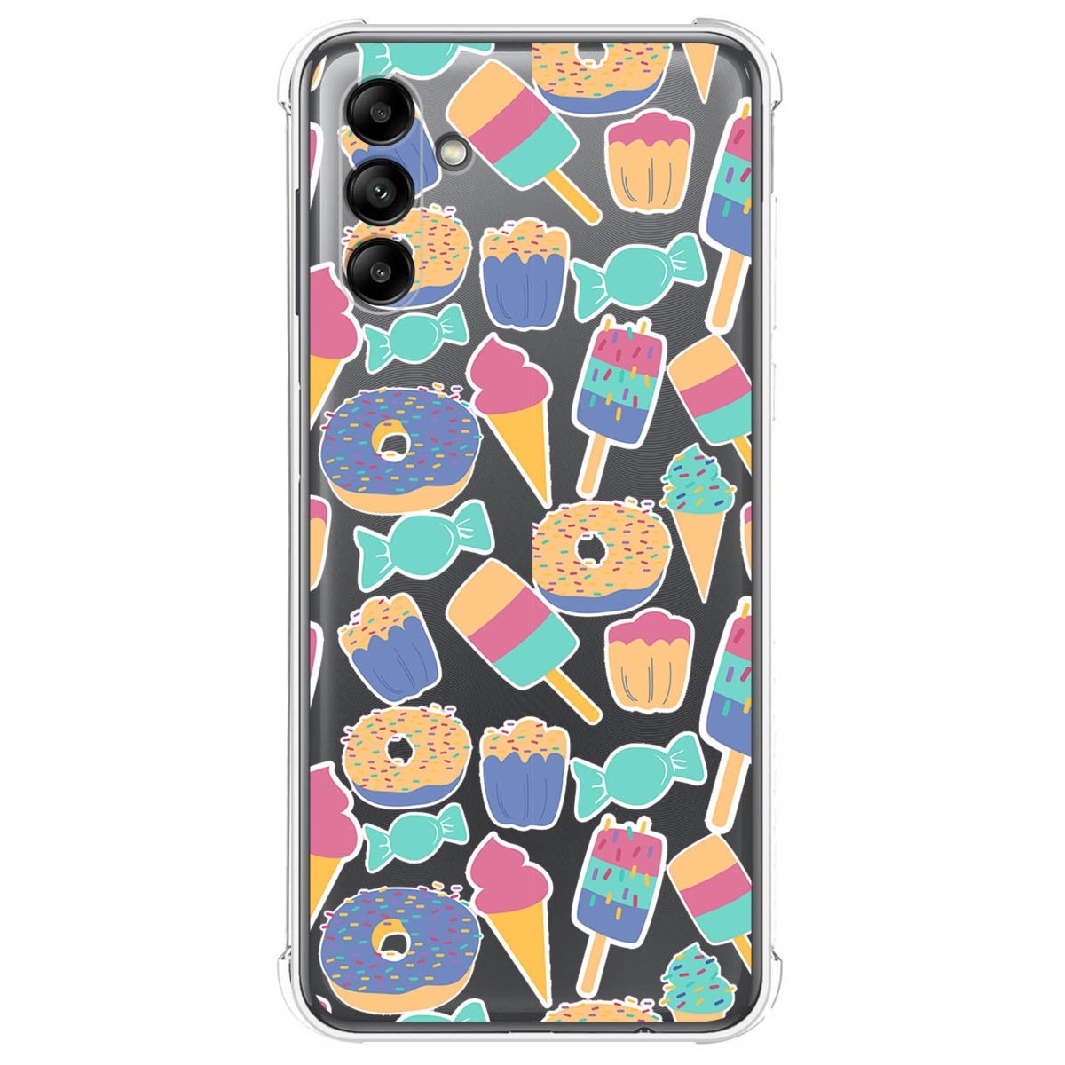Funda Silicona Antigolpes para Samsung Galaxy A04s diseño Dulces 02 Dibujos