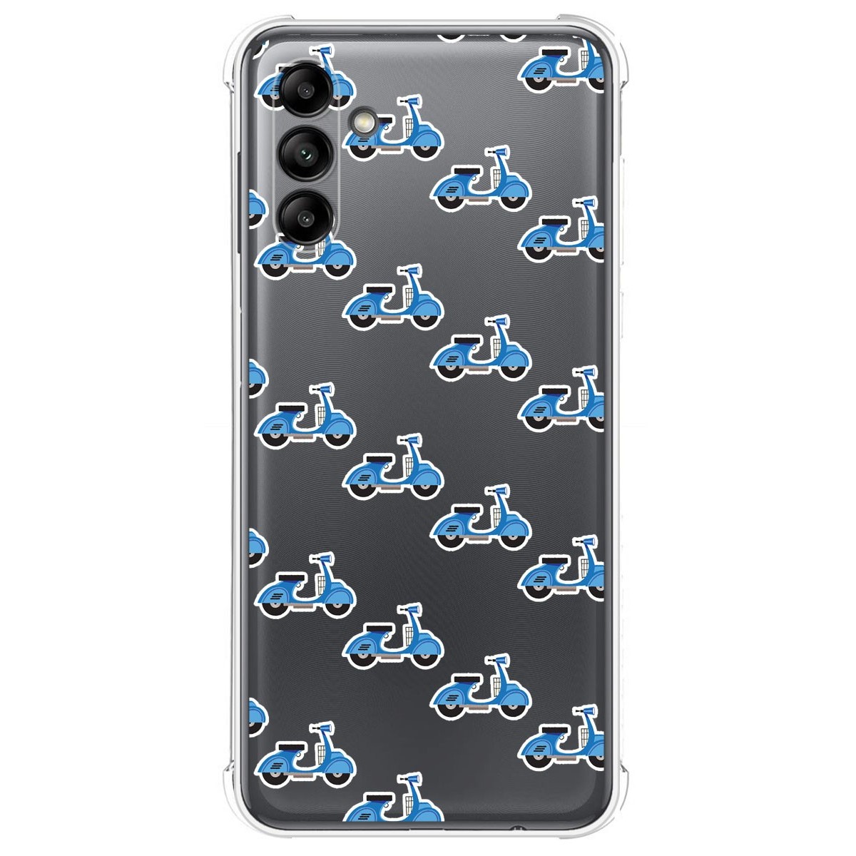 Funda Silicona Antigolpes para Samsung Galaxy A04s diseño Scooter Dibujos