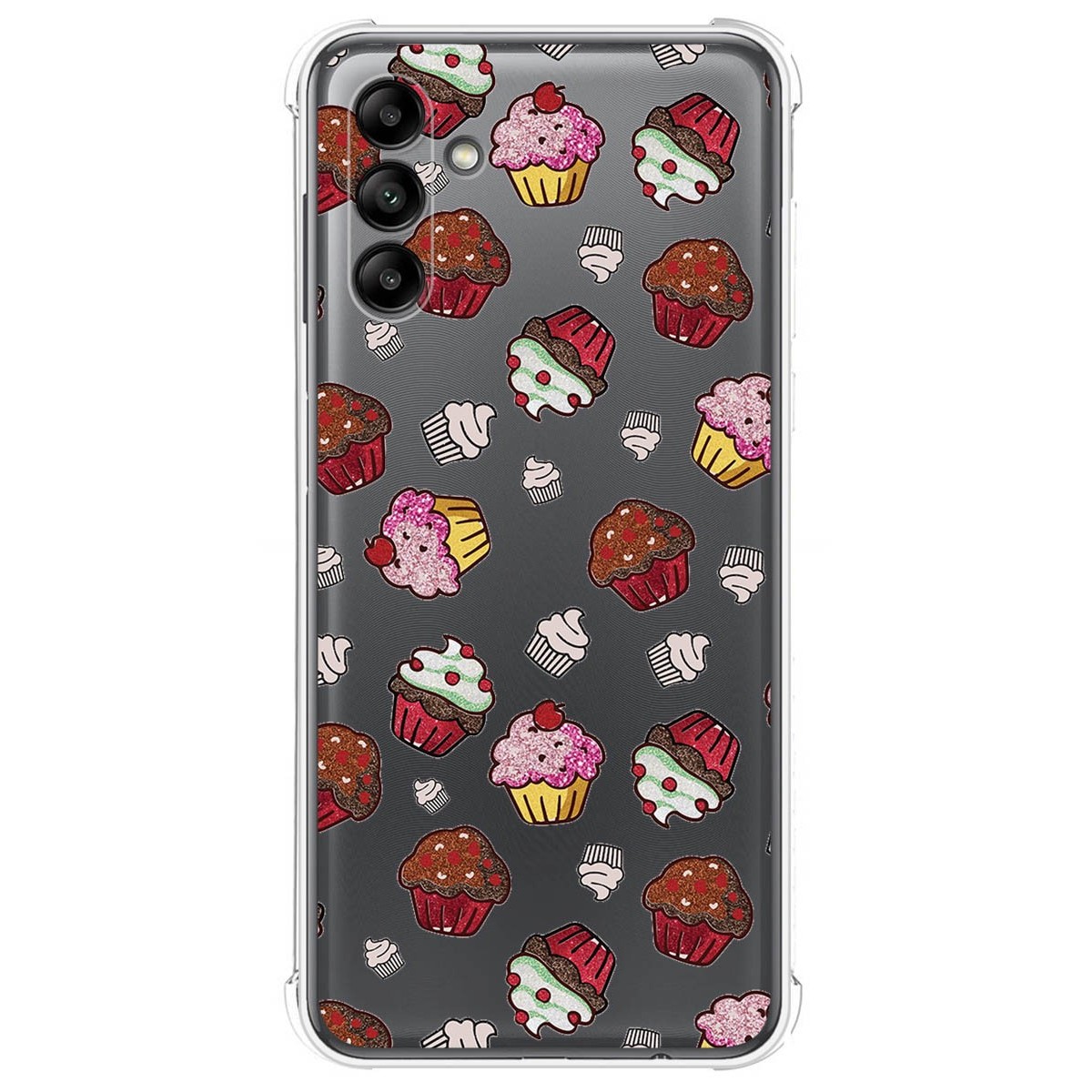 Funda Silicona Antigolpes para Samsung Galaxy A04s diseño Muffins Dibujos