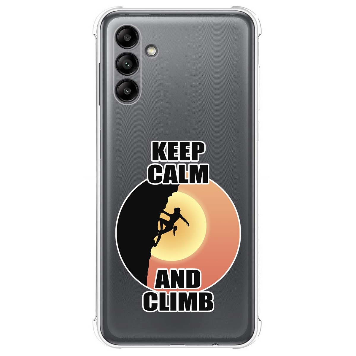 Funda Silicona Antigolpes para Samsung Galaxy A04s diseño Mujer Escalada Dibujos