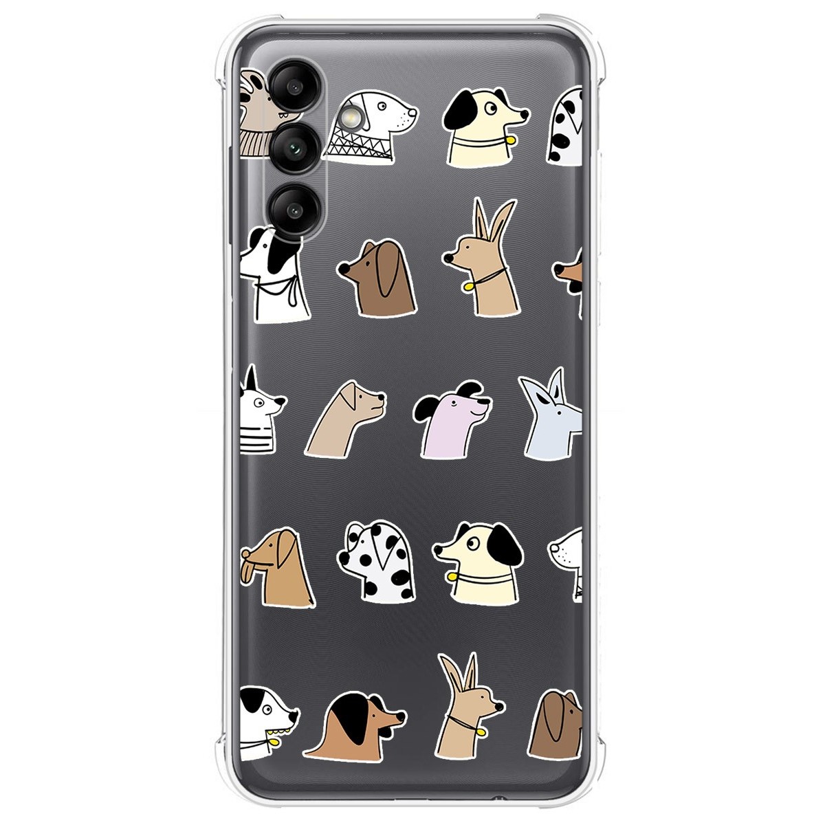 Funda Silicona Antigolpes para Samsung Galaxy A04s diseño Perros Dibujos