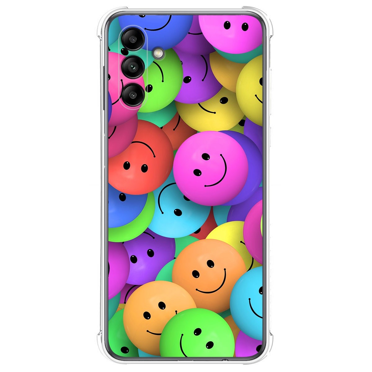 Funda Silicona Antigolpes para Samsung Galaxy A04s diseño Smile Dibujos